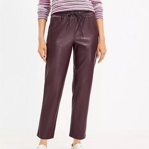 Pull On Pants in Faux Leather
